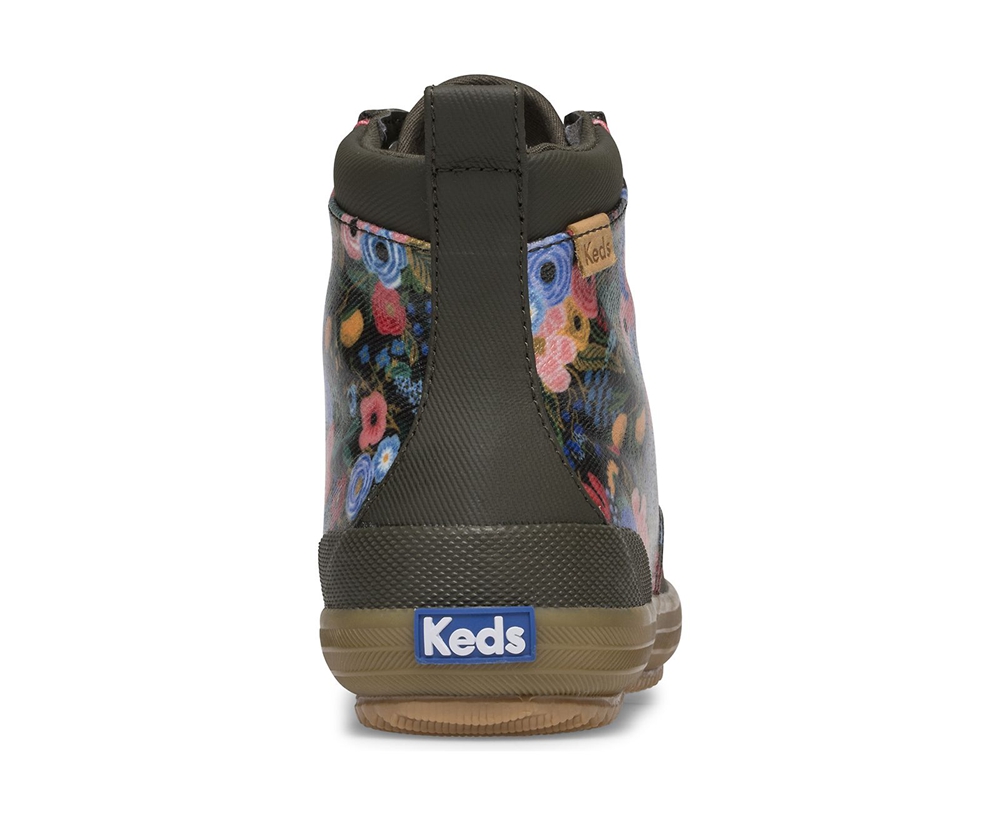 Keds Womens Sneakers Green - Rifle Paper Co. Scout Water-Resistant Boot Garden Party - 834LBEPCM